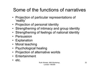 Aim Workshop Wodak Narratives190309
