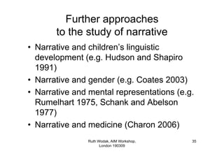 Aim Workshop Wodak Narratives190309