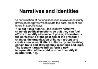 Aim Workshop Wodak Narratives190309