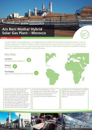 Ain Beni Mathar: Conventional and Renewable Energy in Morocco