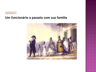 Um funcionário a passeio com sua família
 