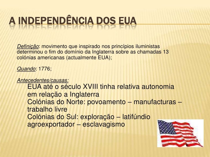 A Independ ncia Dos EUA Ppt a-independ-ncia-dos-eua-ppt