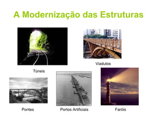 A Modernização das Estruturas Túneis Viadutos Pontes Portos Artificiais Faróis 