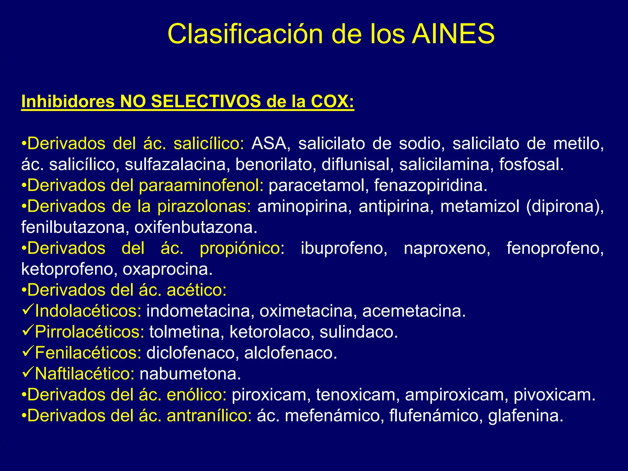 Aines AINE.ppt principales medicamentos de los aines | PPT | Pharmaceutical ...
