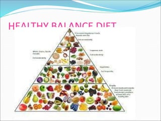 HEALTHY BALANCE DIET 
 
