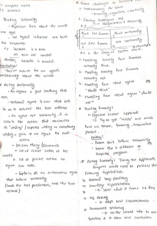 artificial intelligence notes