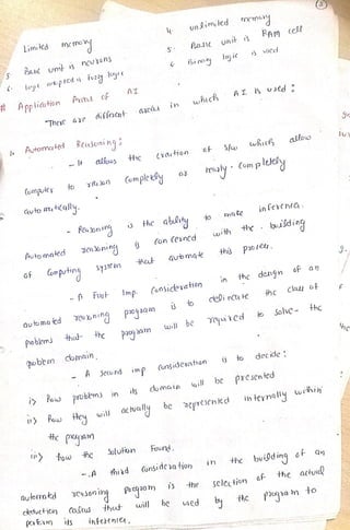 artificial intelligence notes