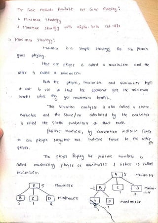 artificial intelligence notes