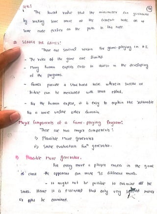 artificial intelligence notes