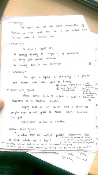 artificial intelligence notes