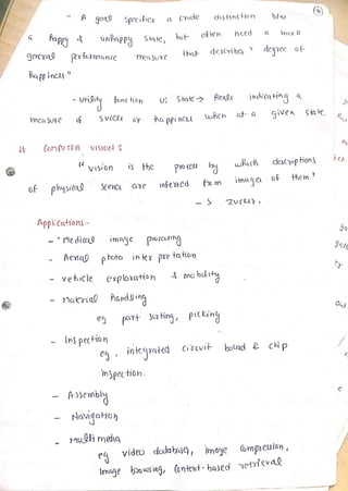 artificial intelligence notes