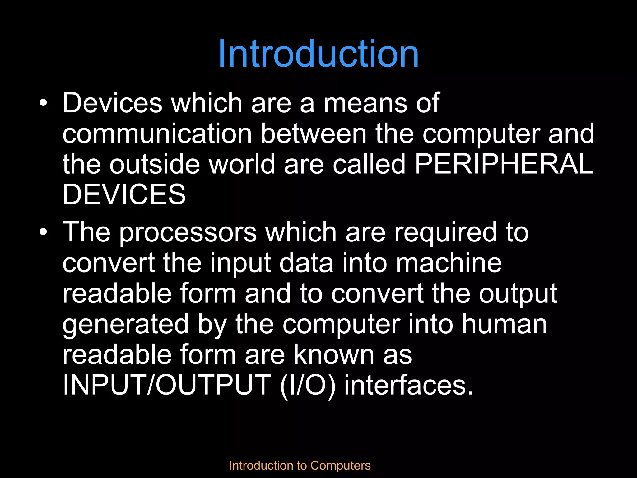 A input output device | PPT