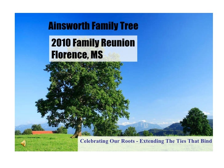Ainsworth Family Tree 2010