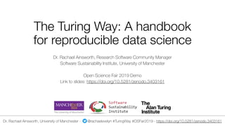 The Turing Way: A Comprehensive Guide to Reproducible Data Science ...
