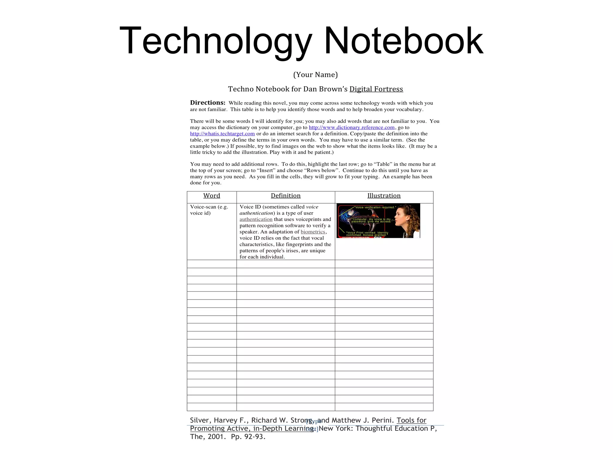 Technology Notebook
 