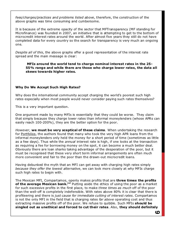 acorn international microfinance report