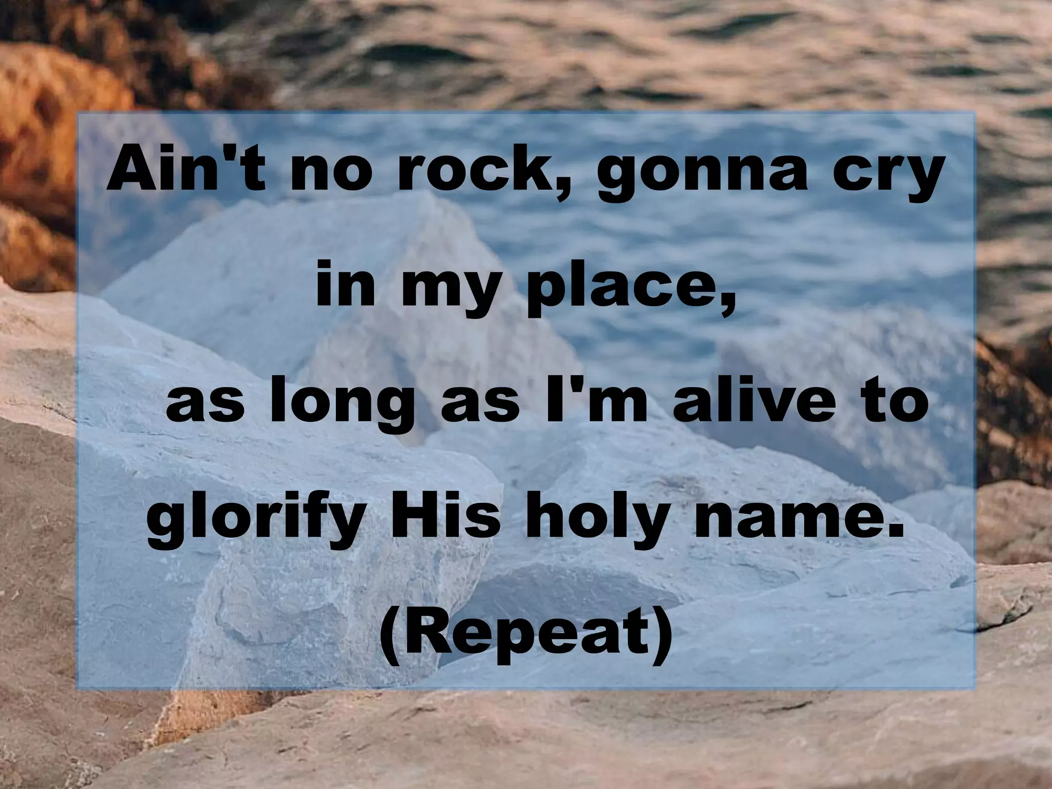 Ain’t No Rock.pptx