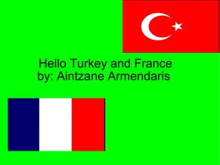 Hello Turkey and France  by: Aintzane Armendaris 