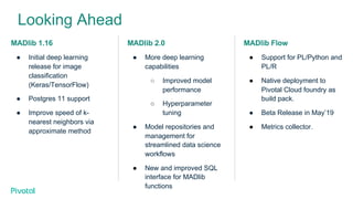 AI on Greenplum Using Apache MADlib and MADlib Flow - Greenplum Summit ...