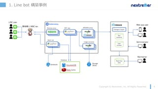 1. Line bot 構築事例
 