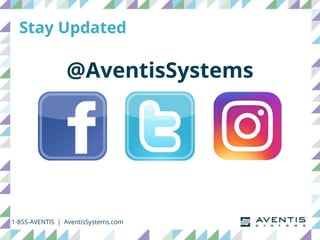 Stay Updated
1-855-AVENTIS | AventisSystems.com
@AventisSystems
 