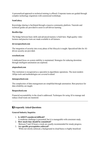AIOps Certified Professional AIOCP Learning Guide for Engineers.docx