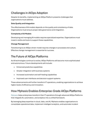 AIOps Platform: Transforming IT Operations from Reactive Management to ...
