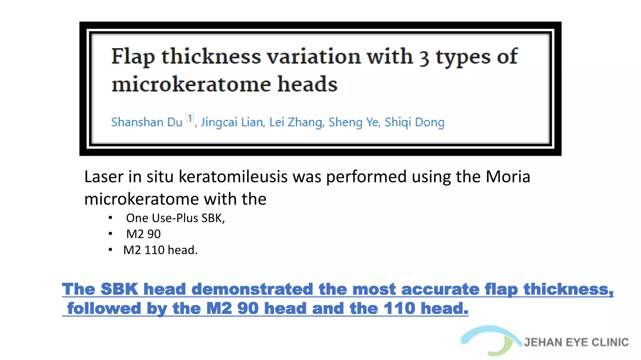 Current overview of Microkeratomes | PPTX