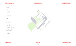 0314-4646739
Skilling.pk Diya.pk
20
Stamflay.com
0336-4646739 0332-4646739
 