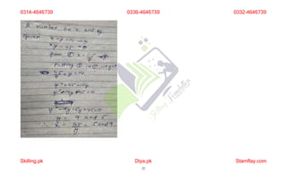 0314-4646739
Skilling.pk Diya.pk
27
Stamflay.com
0336-4646739 0332-4646739
 