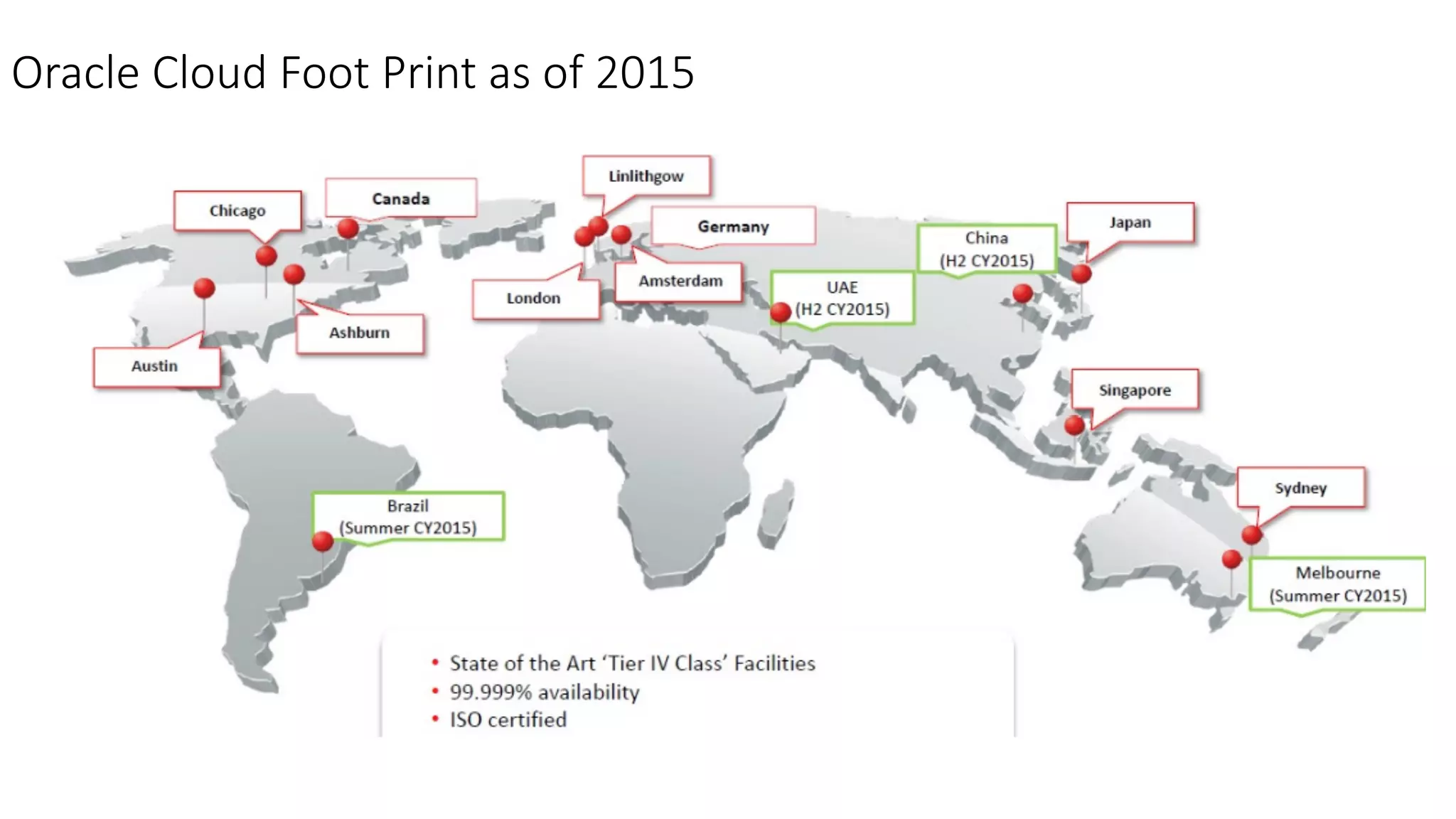 ©	Copyright	2016.	Apps	Associates	LLC.	 15	
Oracle Cloud Foot Print as of 2015

 