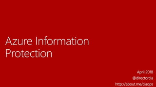 Azure Information Protection | PPT