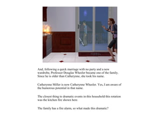 And, following a quick marriage with no party and a new
wardrobe, Professor Douglas Wheeler became one of the family.
Since he is older than Catherynne, she took his name.

Catherynne Miller is now Catherynne Wheeler. Yes, I am aware of
the humorous potential in that name.

The closest thing to dramatic events in this household this rotation
was the kitchen fire shown here.

The family has a fire alarm, so what made this dramatic?
 