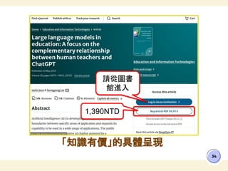 「知識有價」的具體呈現
34
1,390NTD
請從圖書
館進入
 