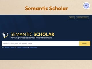 49
Semantic Scholar
 