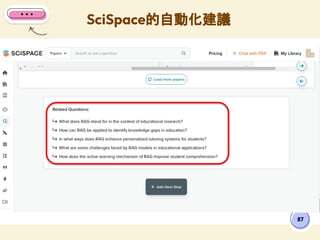 SciSpace的自動化建議
87
 