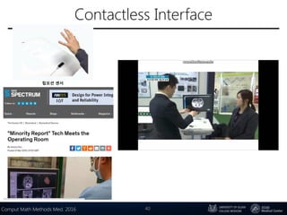 Contactless Interface
40Comput Math Methods Med. 2016
립모션 센서
 