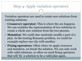 Variation Operator Ai planning with evolutionary computing | PPTX