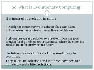 Ai planning with evolutionary computing | PPTX