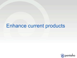 © 2014, Pentaho. All Rights Reserved. pentaho.com. Worldwide +1 (866) 660-75554
Enhance current products
 