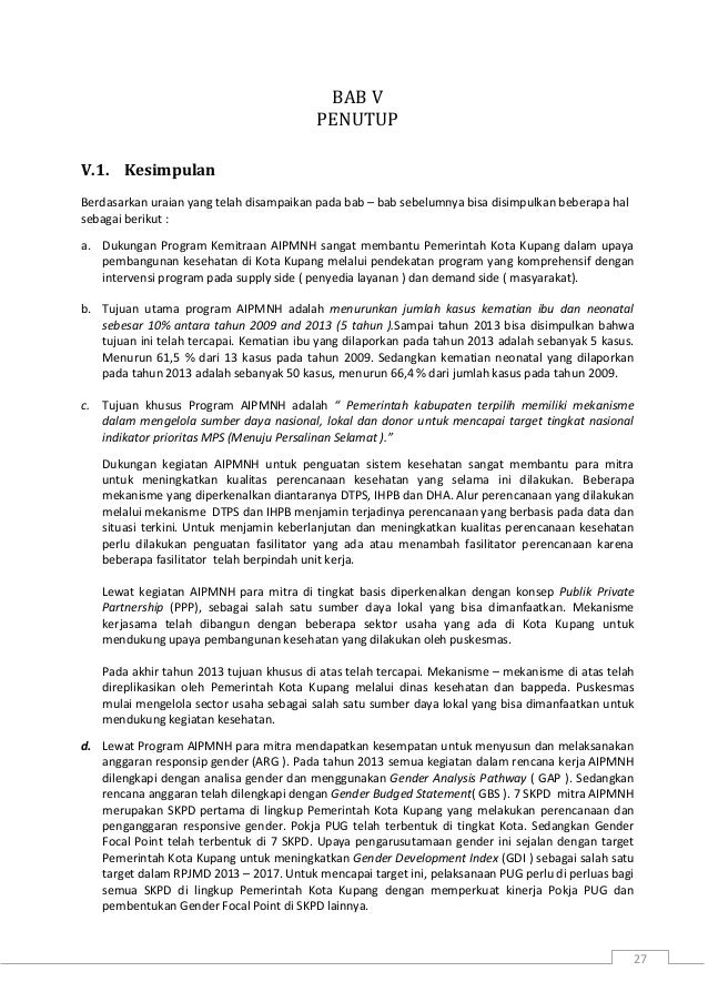 Laporan Tahunan Program Aipmnh