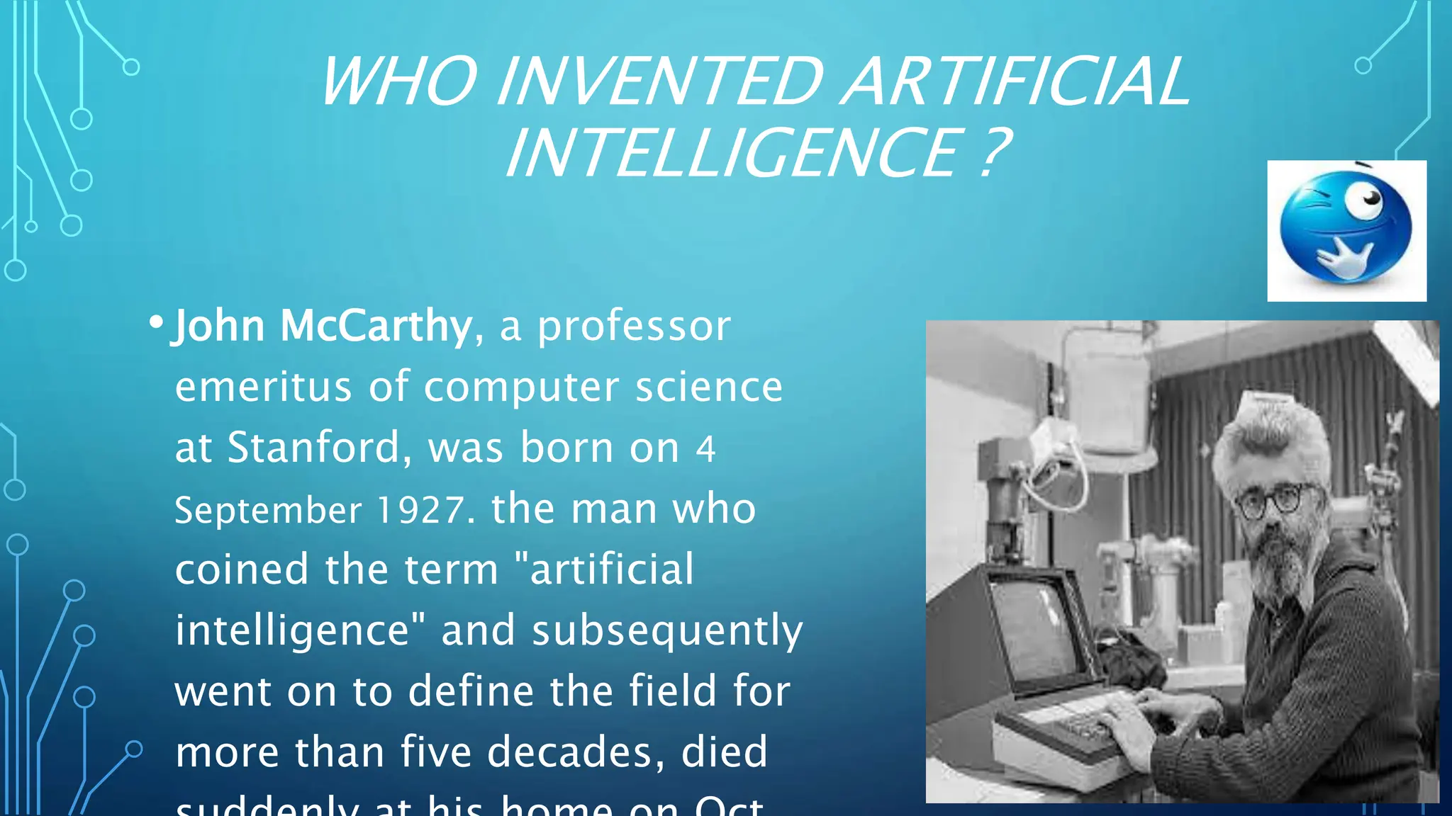 ARTIFICIAL INTELLIGENCE POWER POINT FOR GRADE9 PPT