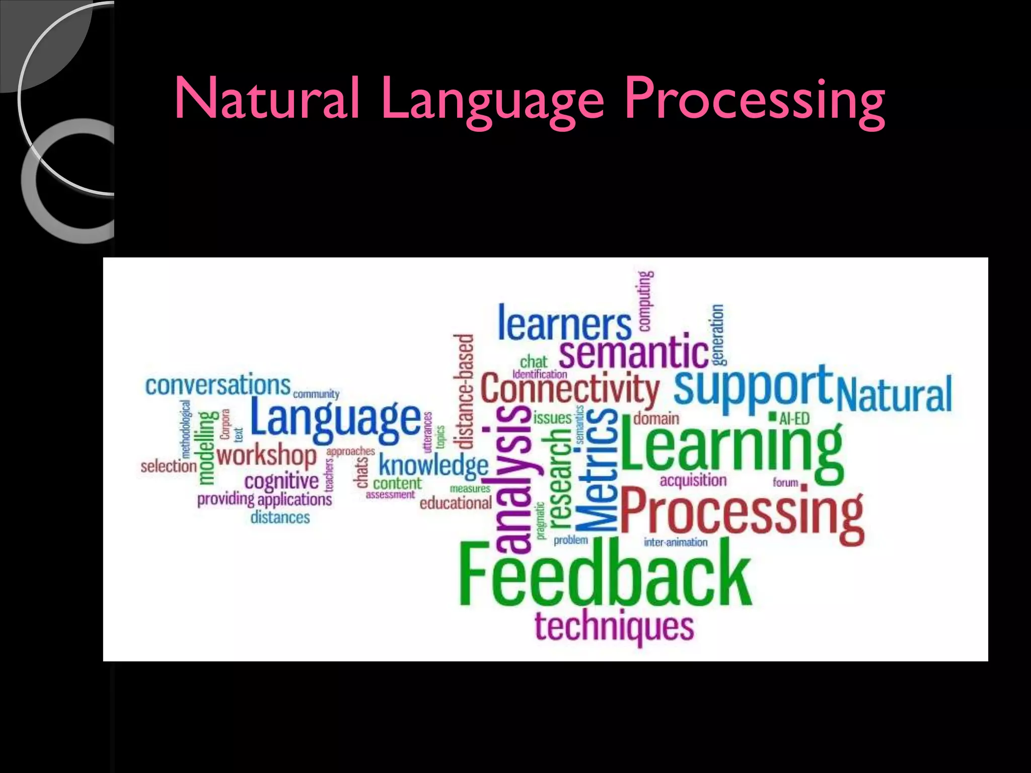 Natural Language Processing
 
