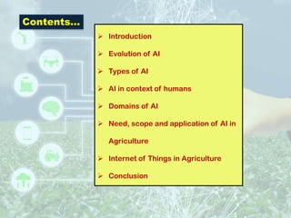 Artificial intelligence : Basics and application in Agriculture | PDF