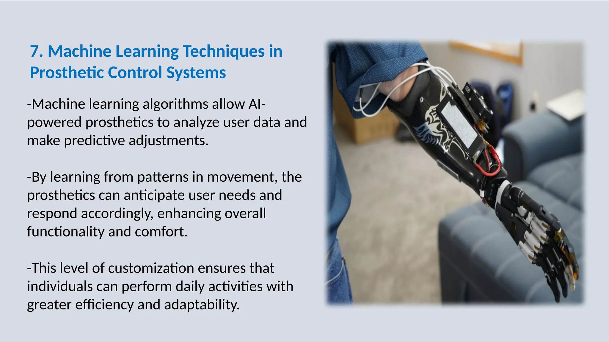 ARTIFICIAL INTELLIGENCE PROSTHETICS visual data 3