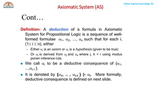 Axiomatic System Example Graph AI PPT-ALR_Unit-3-1.pdf