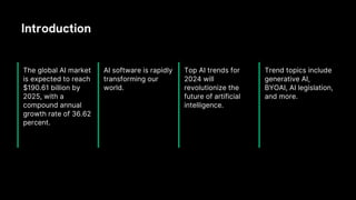 AI predictions | Top 13 AI trends for 2024 | PPTX