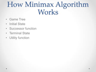 Presentaion on “MiniMax Algorithm and Water Jug Problem | PPTX
