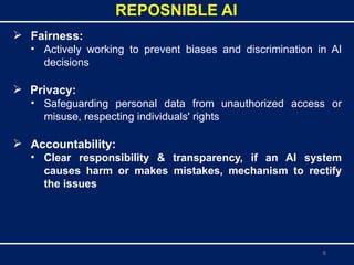 Ensuring Fairness, Privacy, and Accountability in AI Applications | PPTX