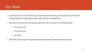 Unsupervised Feature Learning | PPTX